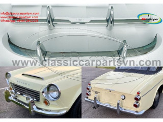Datsun Roadster Fairlady bumpers with over riders (1962-1970)