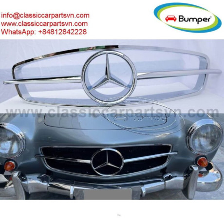 front-grille-for-mercedes-190sl-roadster-1955-1963-big-0